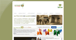 Desktop Screenshot of nutricion10hambrecero.org